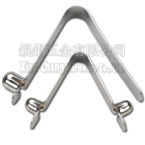 v shape double button spring clip,v shape single button spring clip